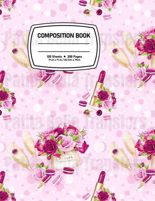 F52 Sticker Vinil Para composition notebook (8.5 x 11in)