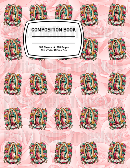F58 Sticker Vinil Para composition notebook (8.5 x 11in)