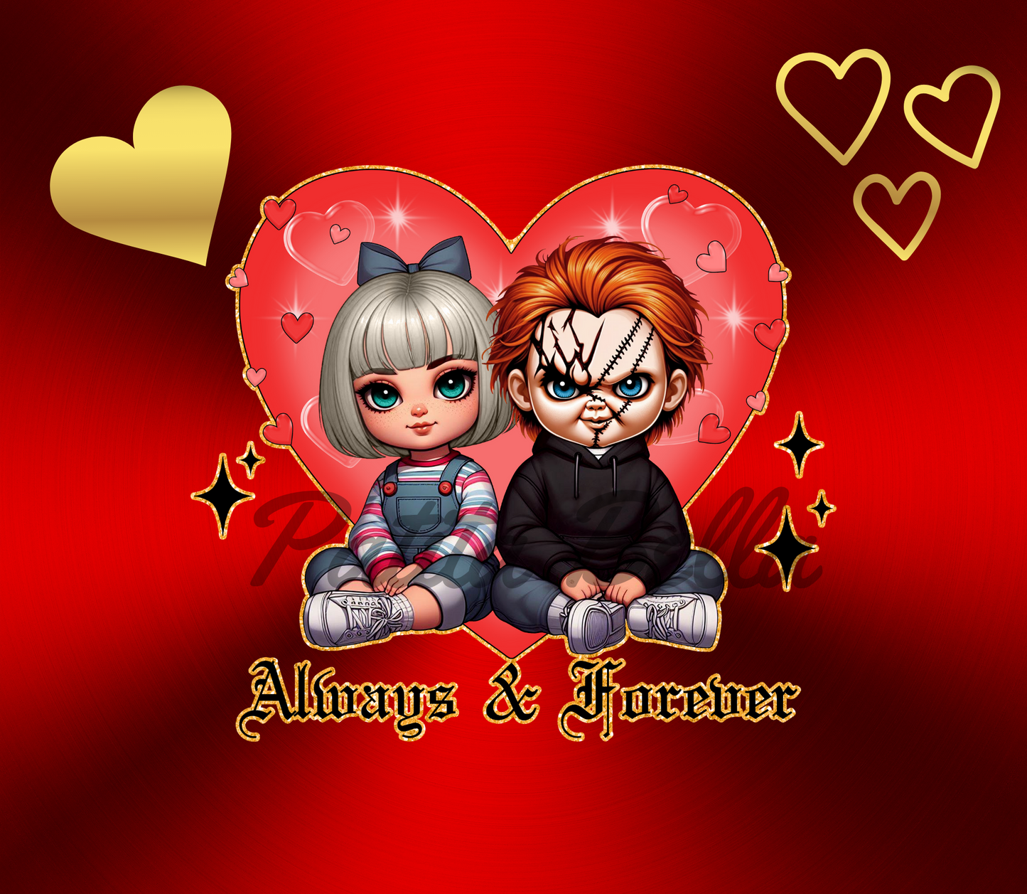 B34Always&Forever vinil para termo/vaso de 20oz