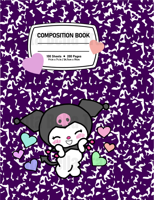 F6 Sticker Vinil Para composition notebook (8.5 x 11in)