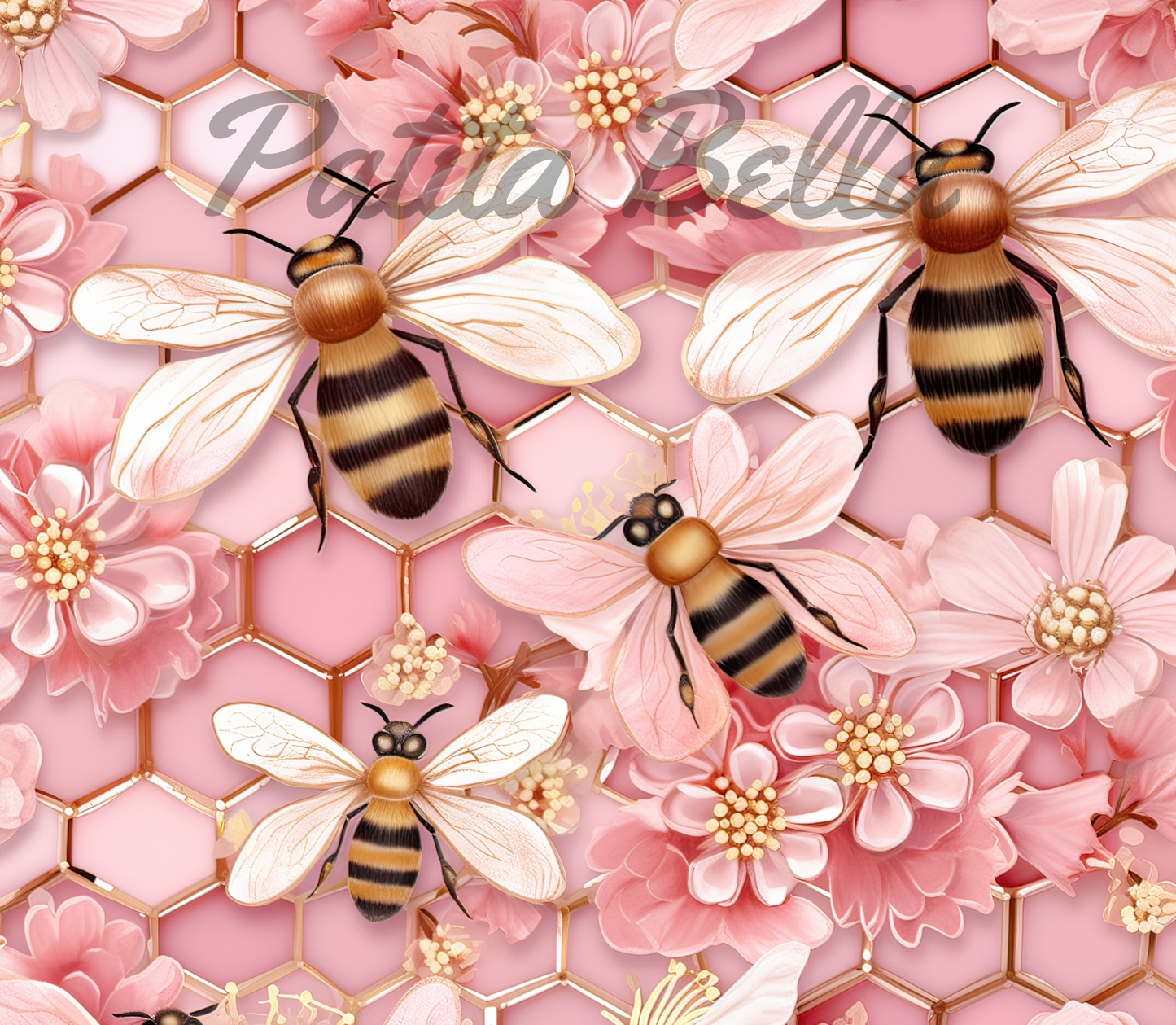 B409 Abeja vinil para tumbler de 20 oz