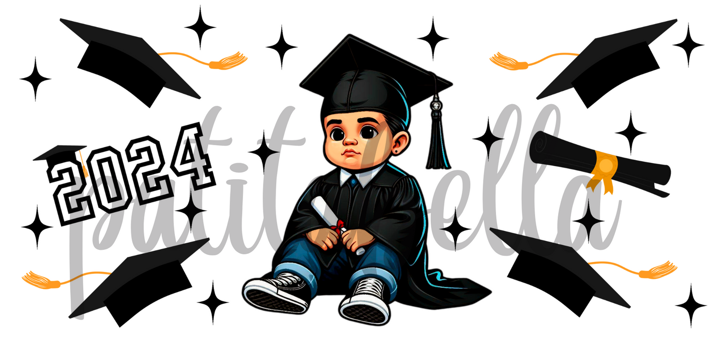 Q70 2024 Graduado sticker de vinil para vaso de 16 oz