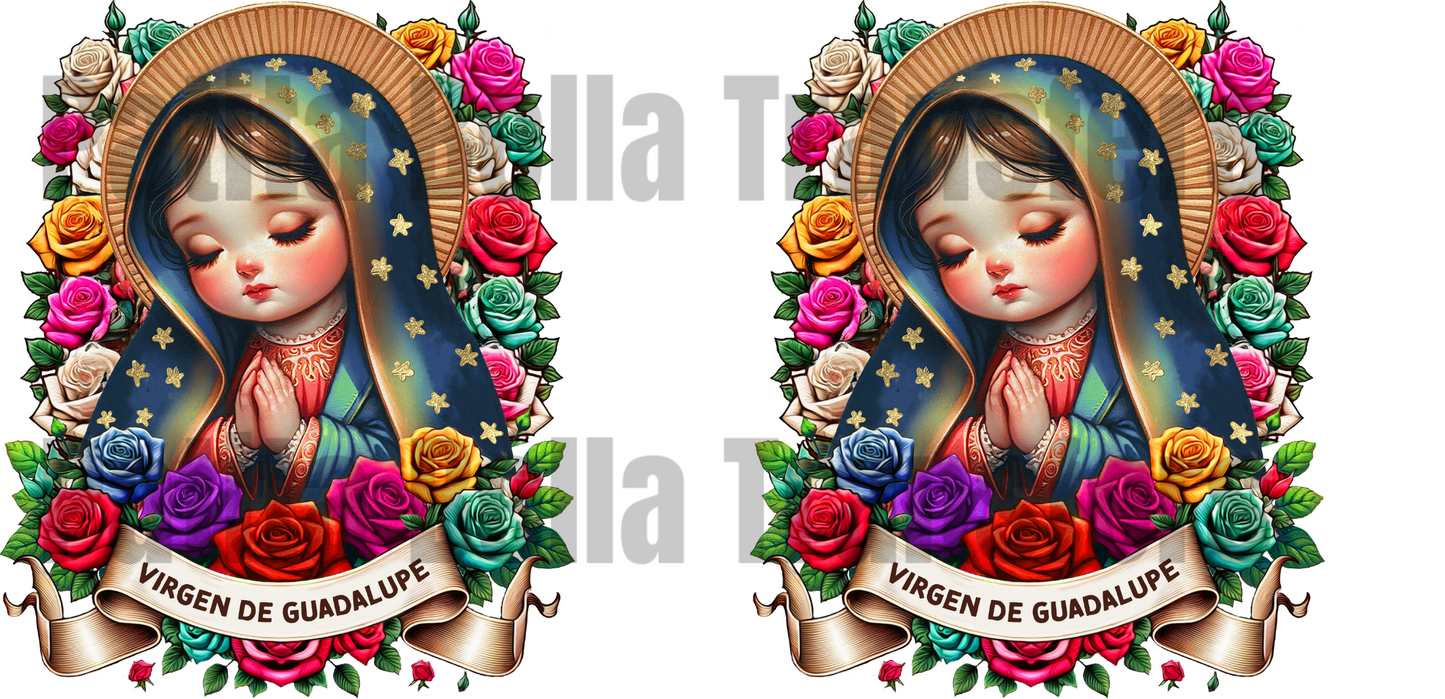 L6 VIRGEN GUADALUPE transfer para sublimar vaso de 16 oz