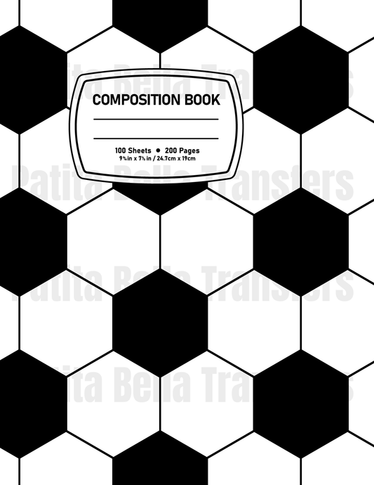 F22 Sticker Vinil Para composition notebook (8.5 x 11in)