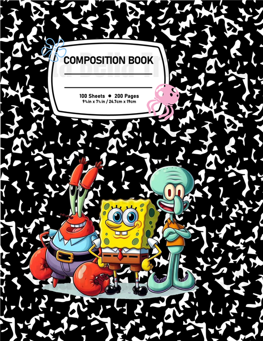 F11 Sticker Vinil Para composition notebook (8.5 x 11in)