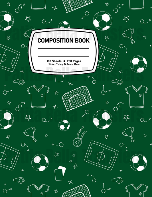 F23 Sticker Vinil Para composition notebook (8.5 x 11in)