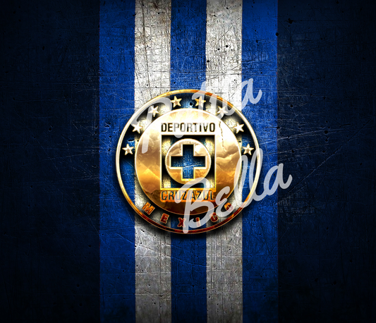 B276 Cruz Azul vinil para termo/vaso de 20oz