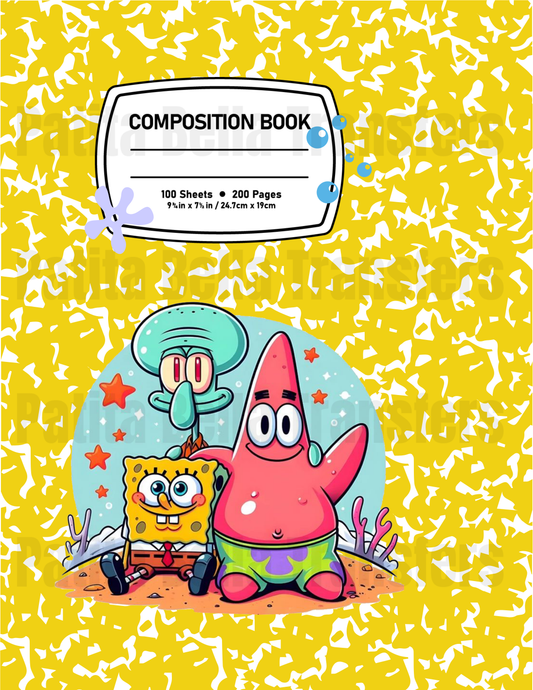 F12 Sticker Vinil Para composition notebook (8.5 x 11in)