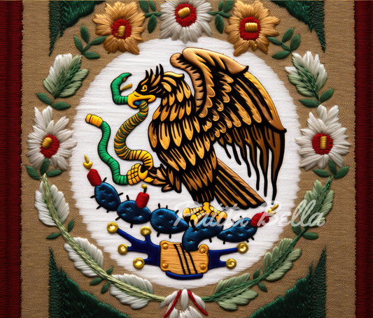 B203 Aguila Bordada vinil para Tumbler/Termo 20oz