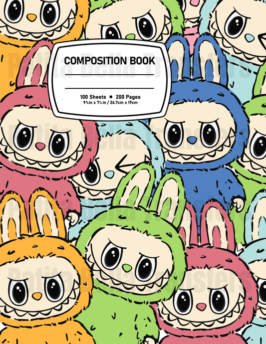 F1 Sticker Vinil Para composition notebook (8.5 x 11in)