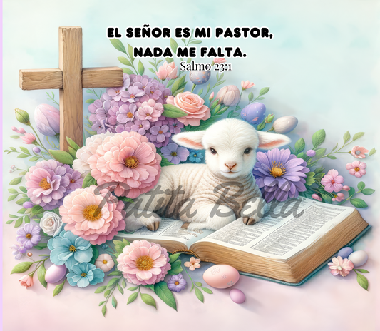 B328 Señor Es Mi Pastor vinil para termo/vaso de 20oz