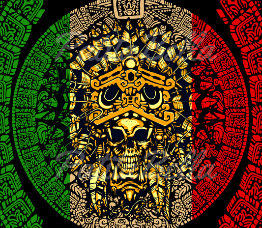 T285 Aztec Mexico transfer para sublimacion tumbler de 20oz