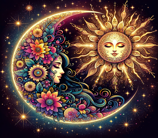 B322 Luna Sol vinil para termo/vaso de 20oz