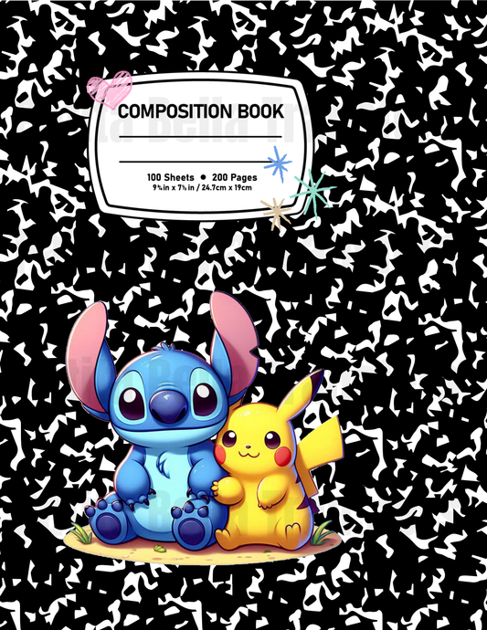 F18 Sticker Vinil Para composition notebook (8.5 x 11in)