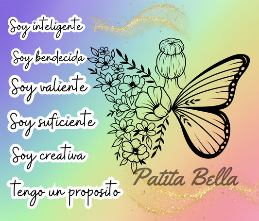 B208 Soy Inteligente vinil para Tumbler/Termo 20oz