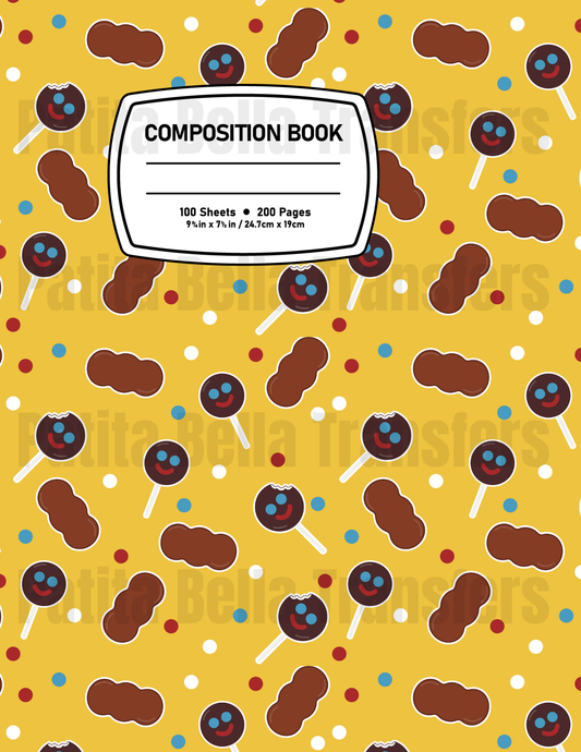 F42 Sticker Vinil Para composition notebook (8.5 x 11in)