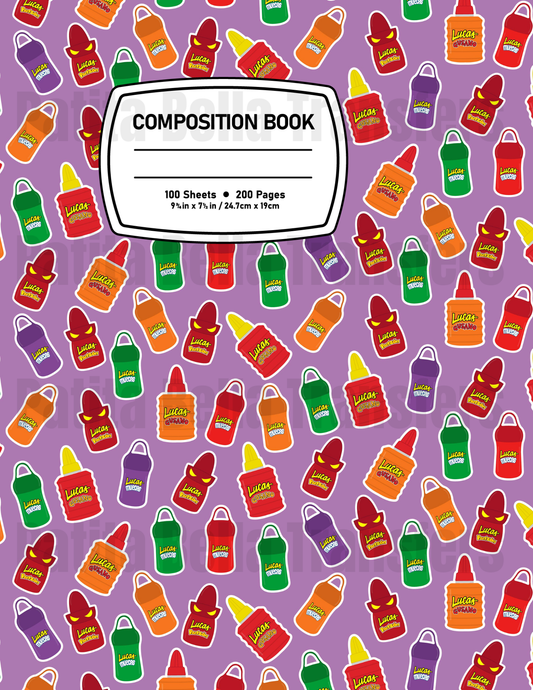 F47 Sticker Vinil Para composition notebook (8.5 x 11in)