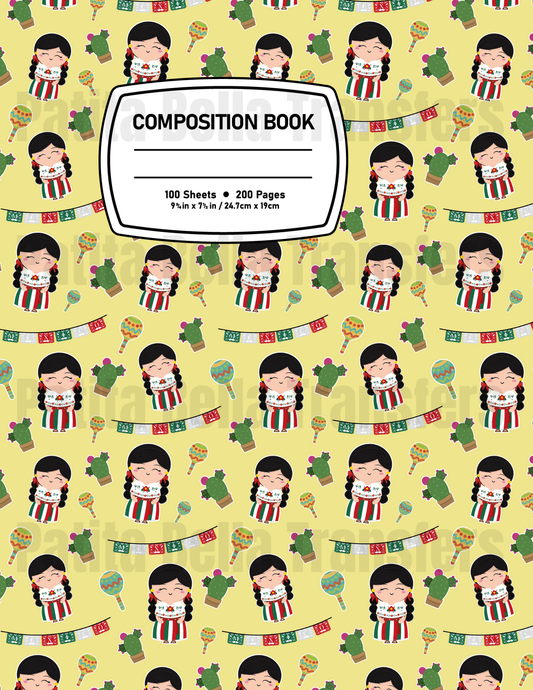 F51 Sticker Vinil Para composition notebook (8.5 x 11in)