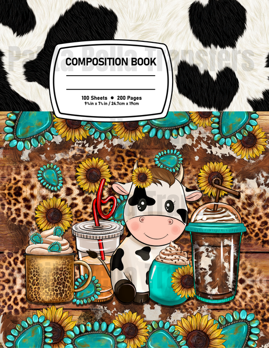 F57 Sticker Vinil Para composition notebook (8.5 x 11in)