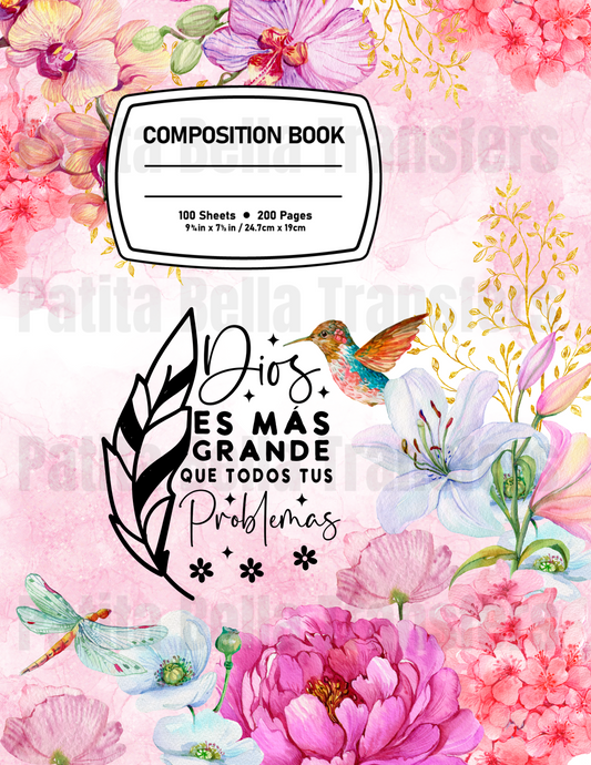 F29 Sticker Vinil Para composition notebook (8.5 x 11in)