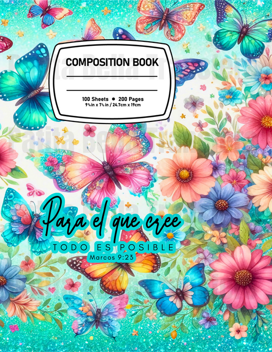 F31 Sticker Vinil Para composition notebook (8.5 x 11in)