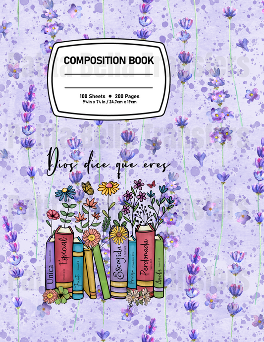 F33 Sticker Vinil Para composition notebook (8.5 x 11in)