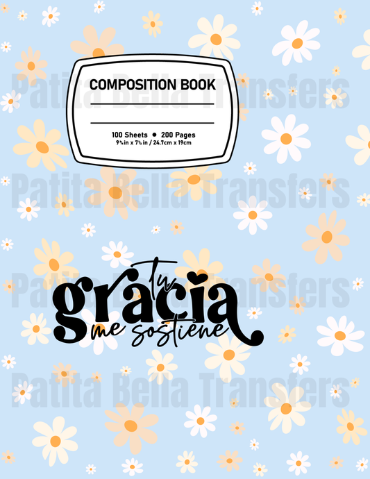 F34 Sticker Vinil Para composition notebook (8.5 x 11in)