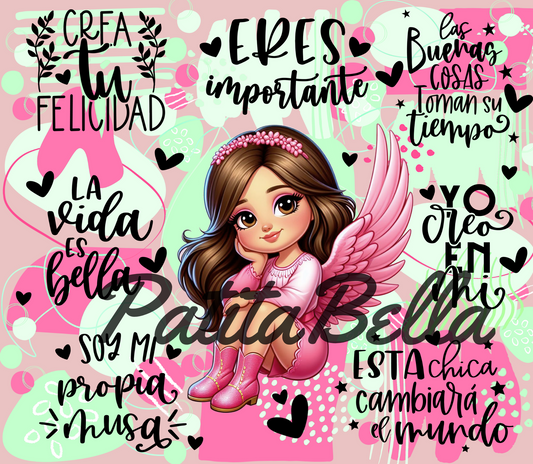 T245 Eres Importante transfer para sublimar tumbler de 20 oz