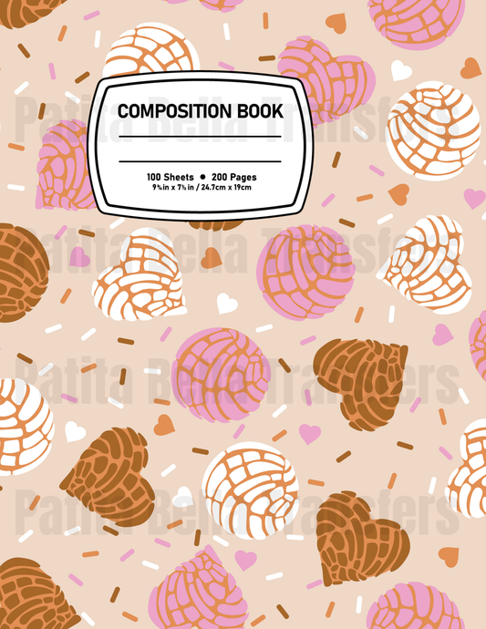 F37 Sticker Vinil Para composition notebook (8.5 x 11in)