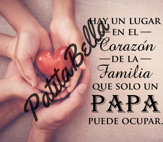 B286 Corazon De La Familia Papa vinil para tumbler de 20 oz