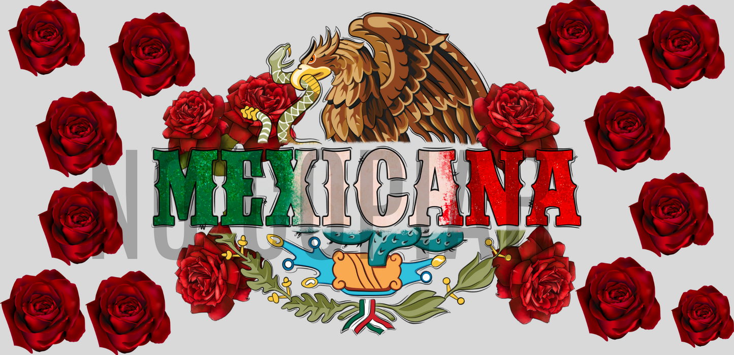 L22 Mexicana transfer sublimacion para vaso cristal de 16oz