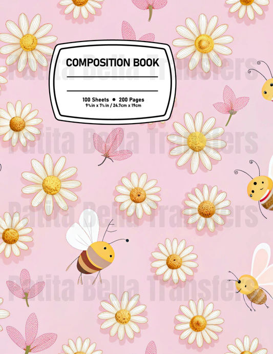 F39 Sticker Vinil Para composition notebook (8.5 x 11in)