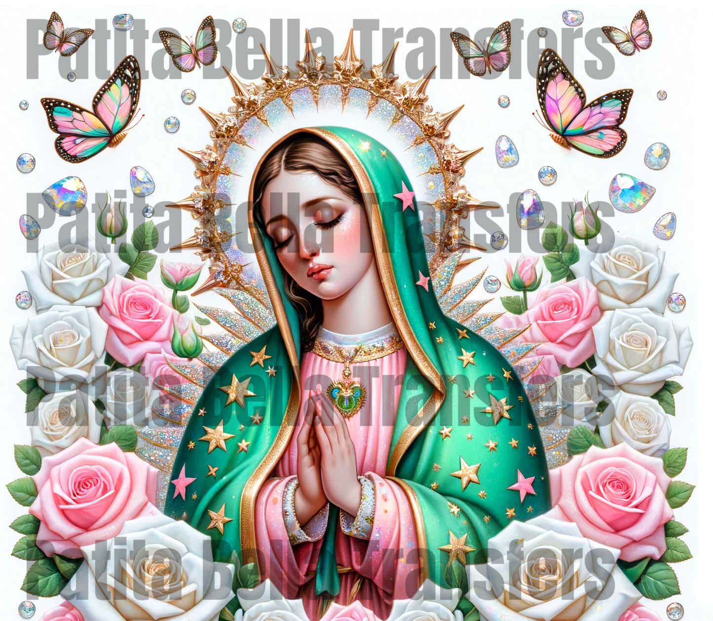 T68 VIRGENCITA transfer de sublimacion/tumbler 20 oz
