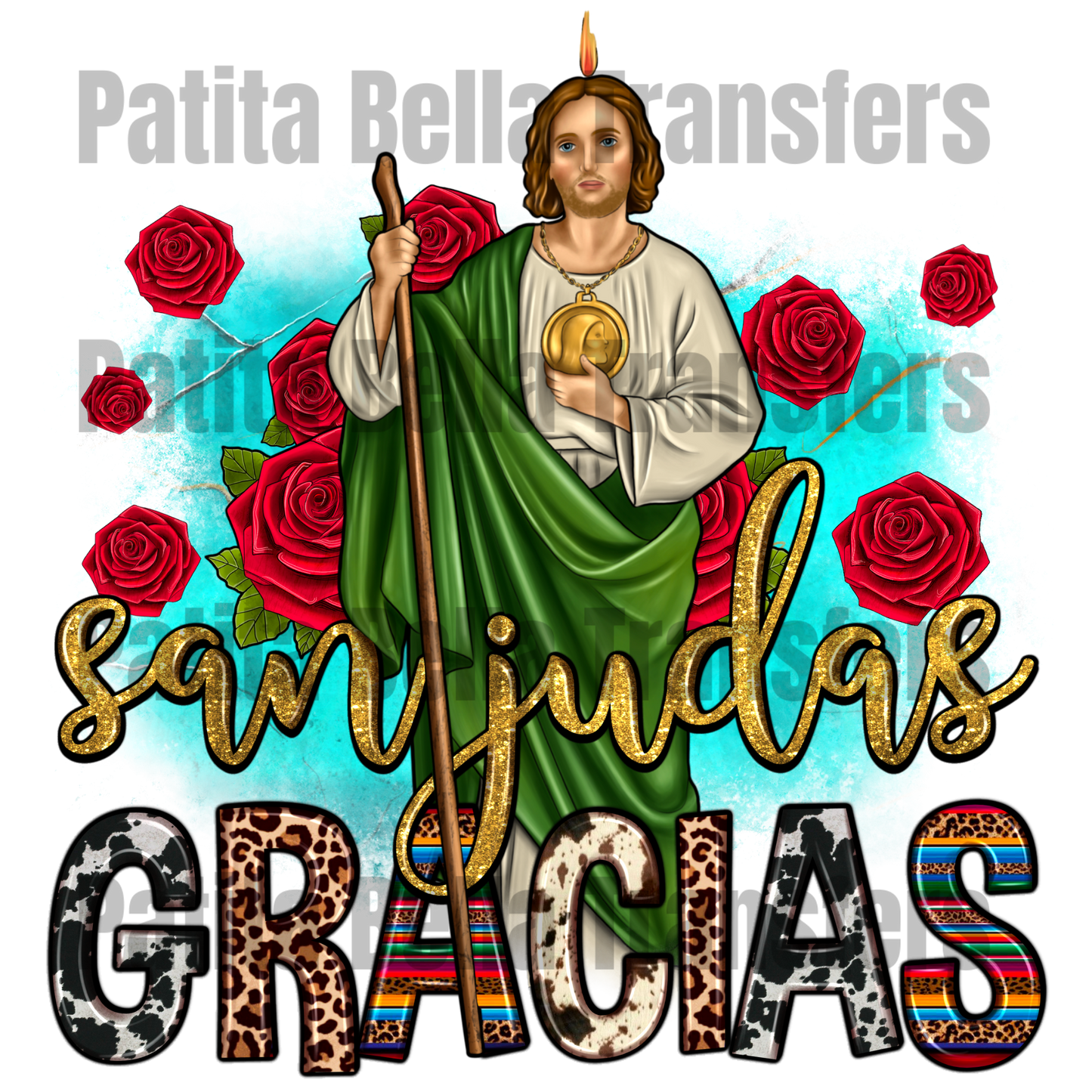 E159 SAN JUDAS TRANSFER DE SUBLIMACION PARA PLAYERA