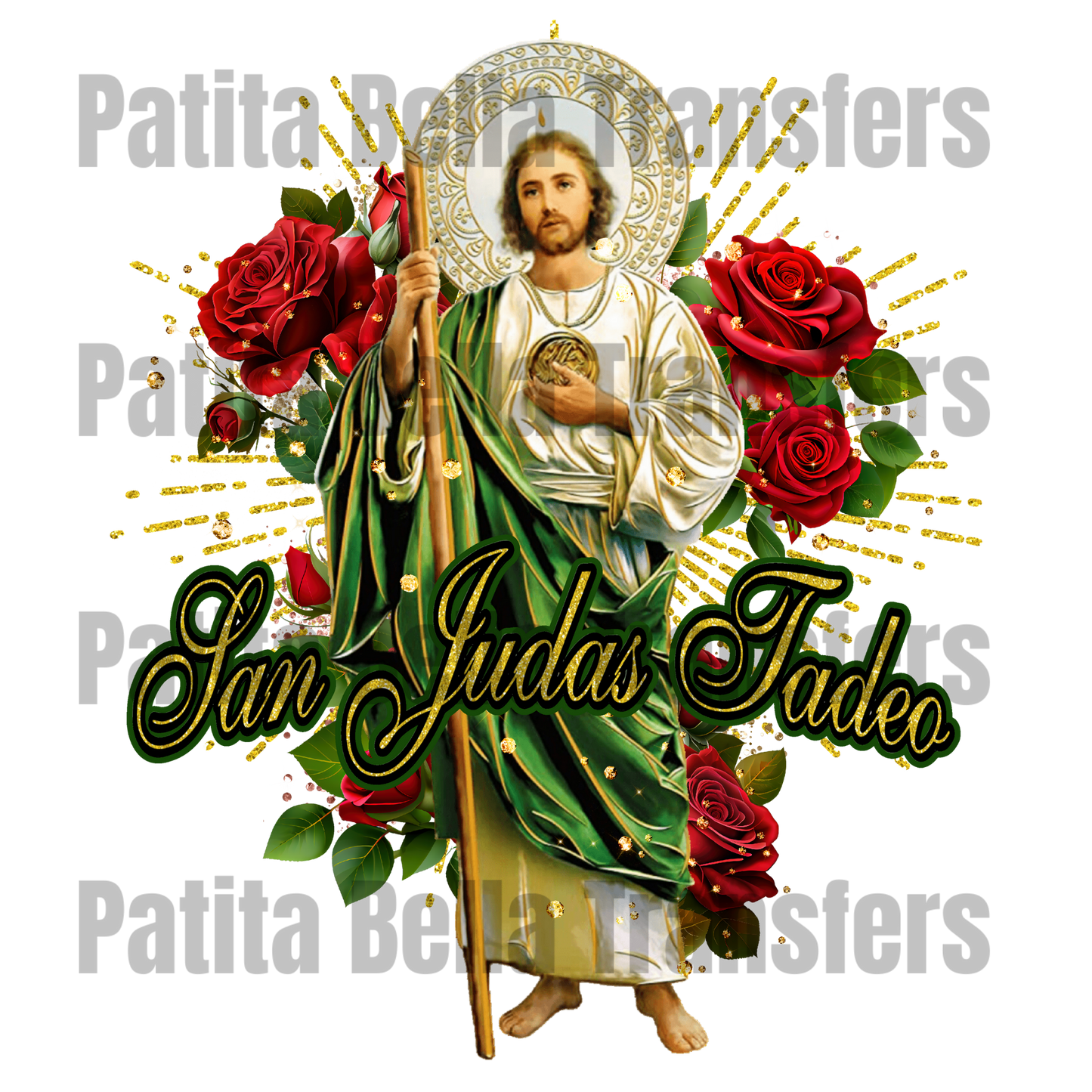 E160 SAN JUDAS TRANSFER DE SUBLIMACION PARA PLAYERA