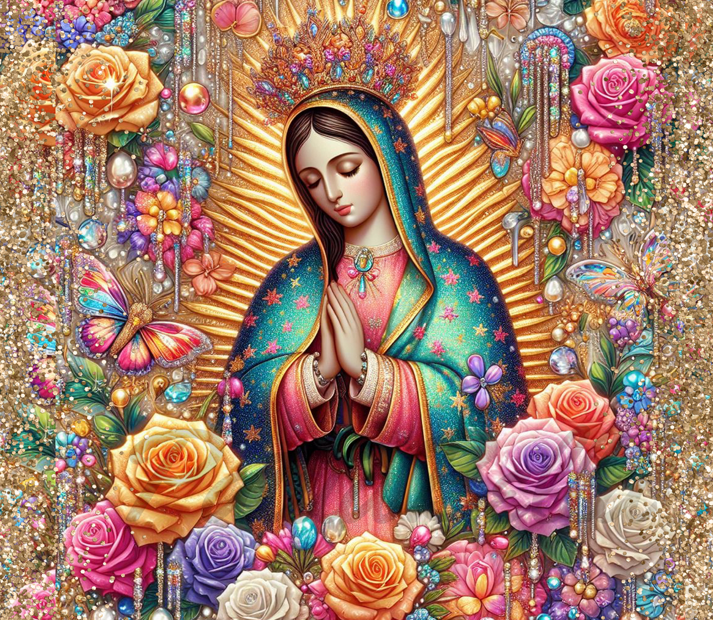 B365 Virgen Guadalupe vinil para termo/vaso de 20oz