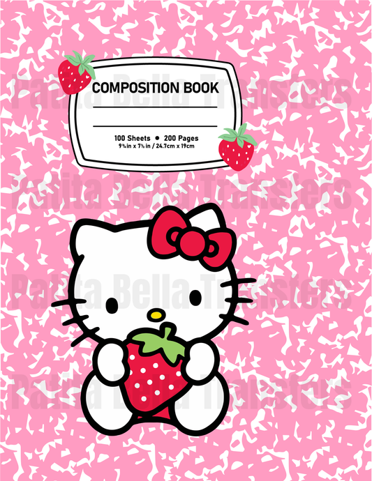 F4 Sticker Vinil Para composition notebook (8.5 x 11in)