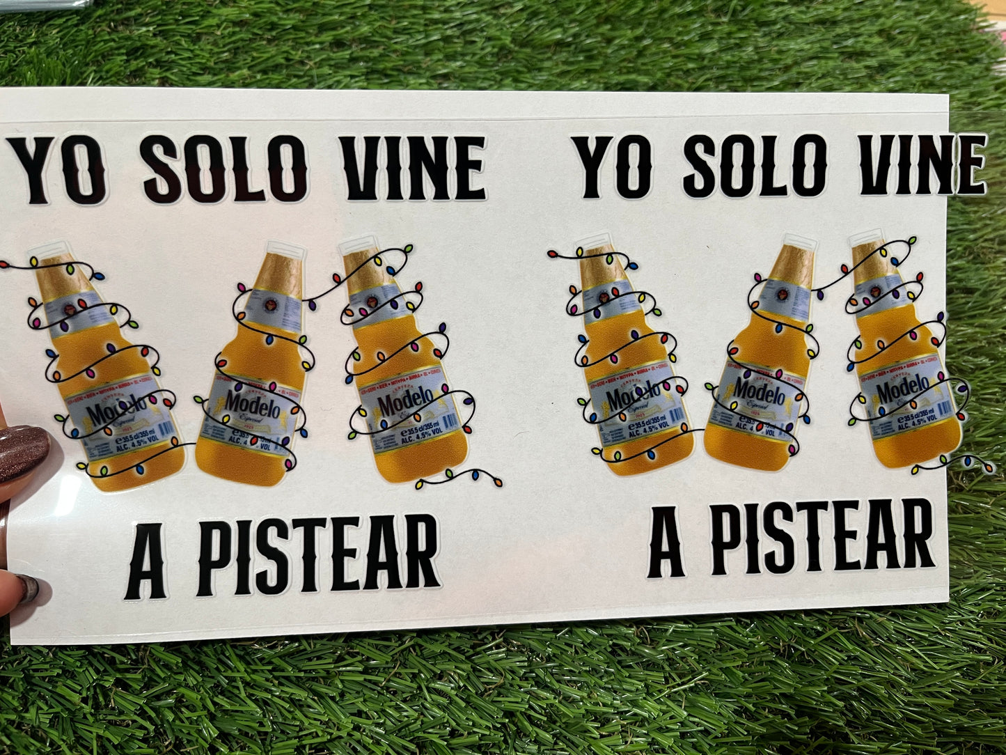 U82 UVDTF Para vaso de 16oz