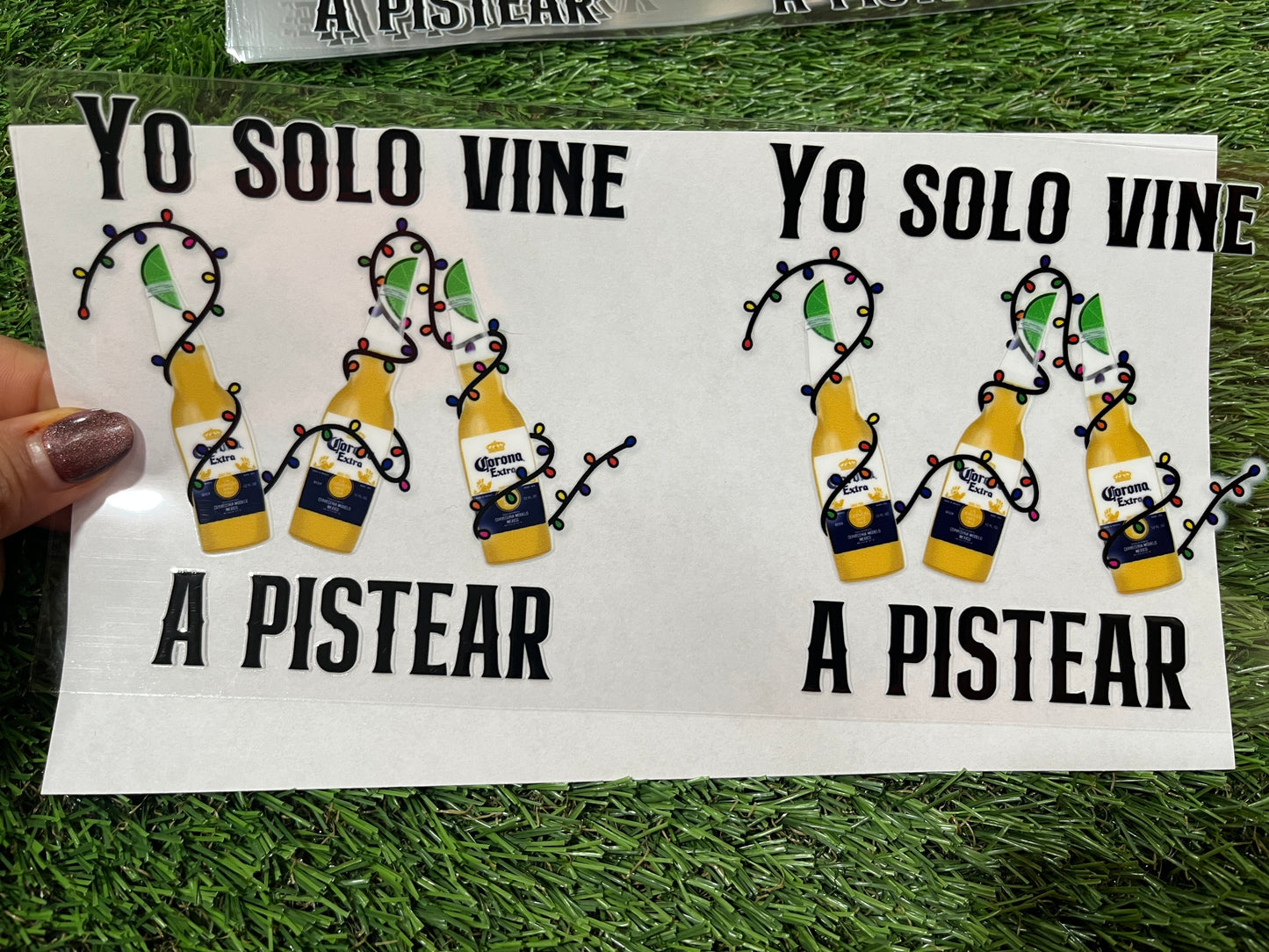 U80 UVDTF Para vaso de 16oz