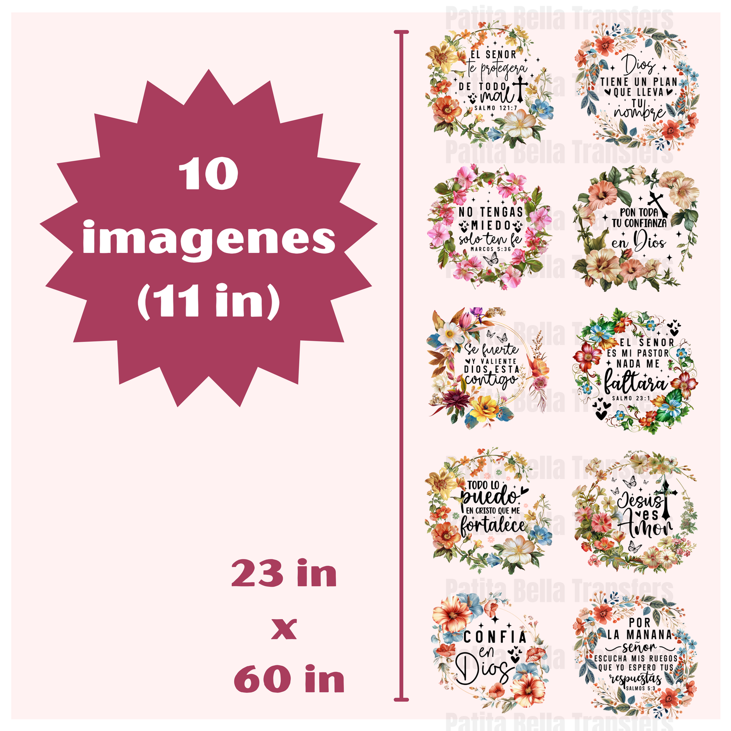 G13 Fe Dichos Hot Peel DTF Gang Sheet