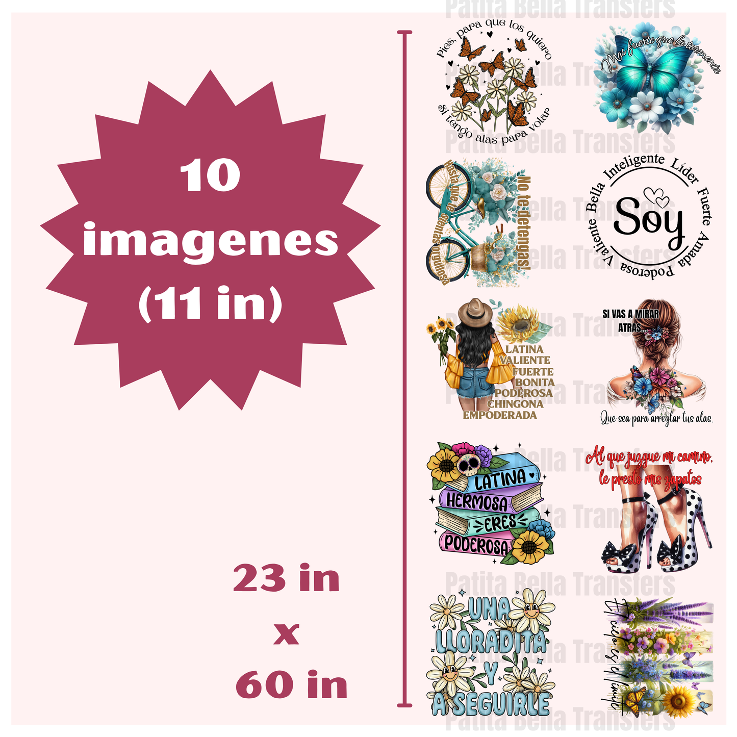 G18 Mujer Empoderada Hot Peel DTF Gang Sheet