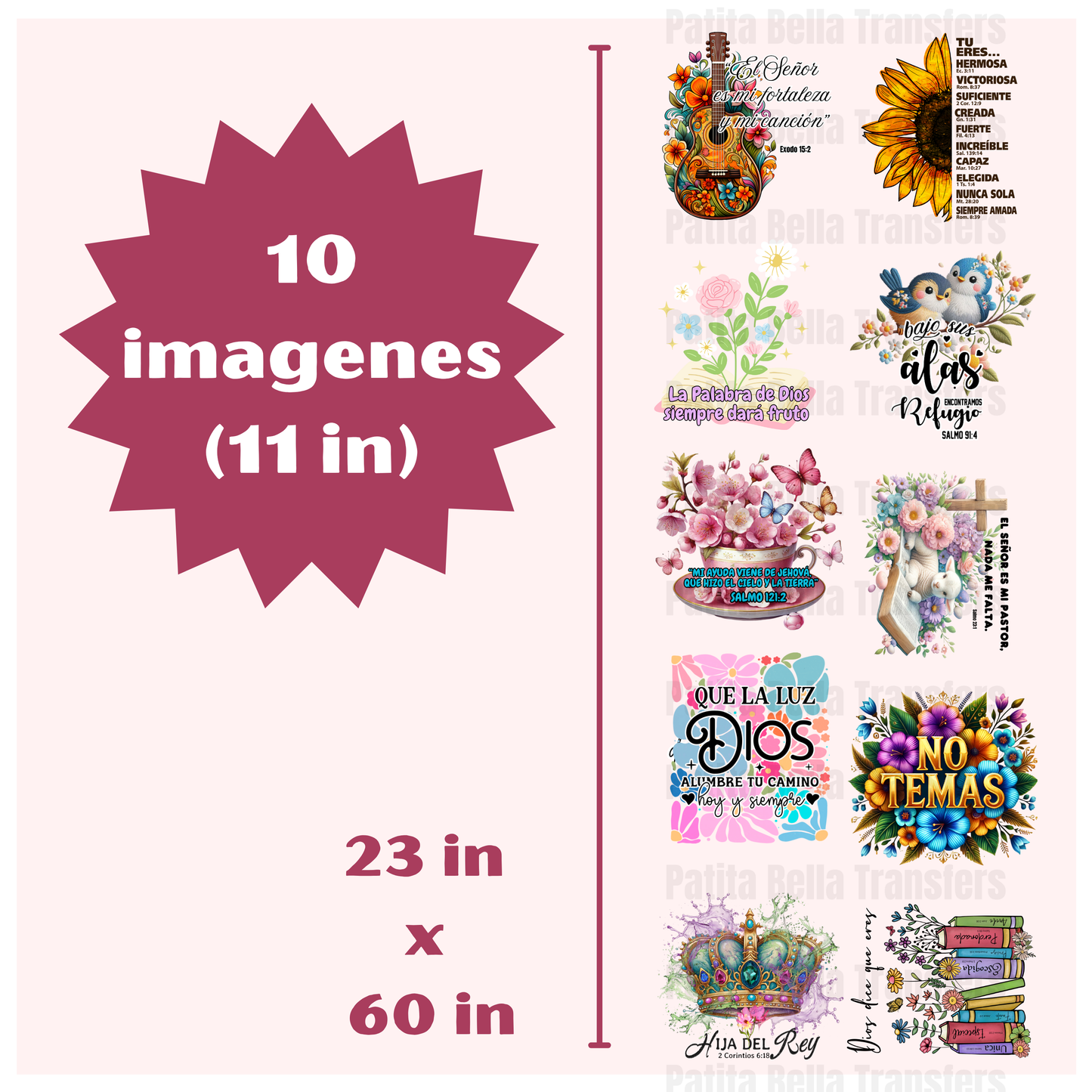 G19 Dichos Religiosos Hot Peel DTF Gang Sheet