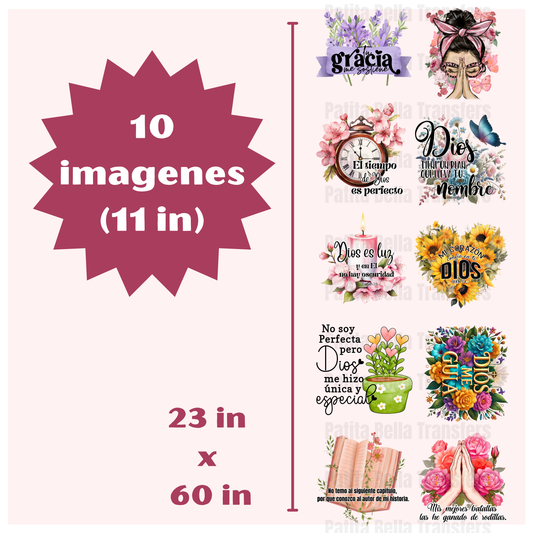 G20 Dichos Religiosos 2 Hot Peel DTF Gang Sheet