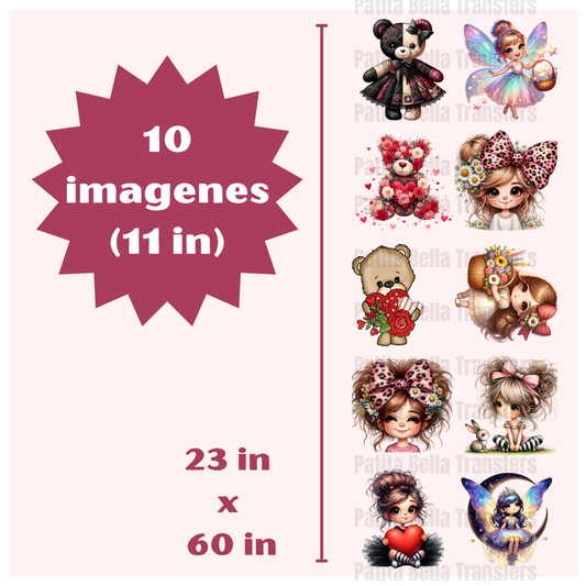 G22 Ositos Hot Peel DTF Gang Sheet