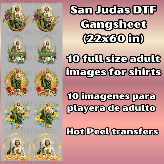 G32 San Judas Hot Peel DTF Gang Sheet