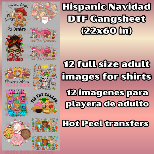 G36 Feliz Navidad Hot Peel DTF Gang Sheet