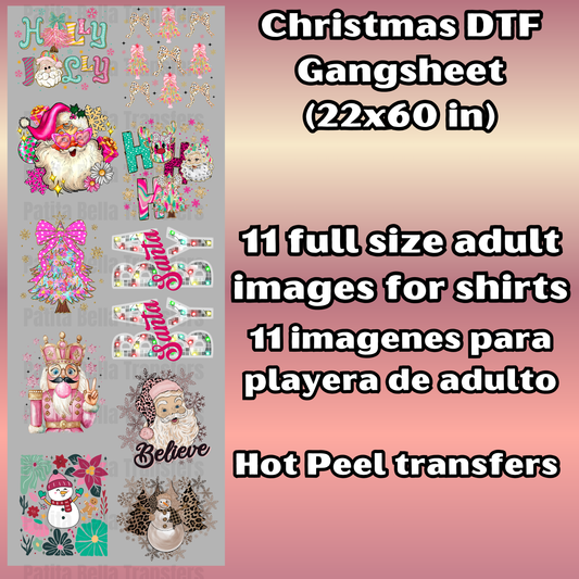 G37 Navidad Hot Peel DTF Gang Sheet