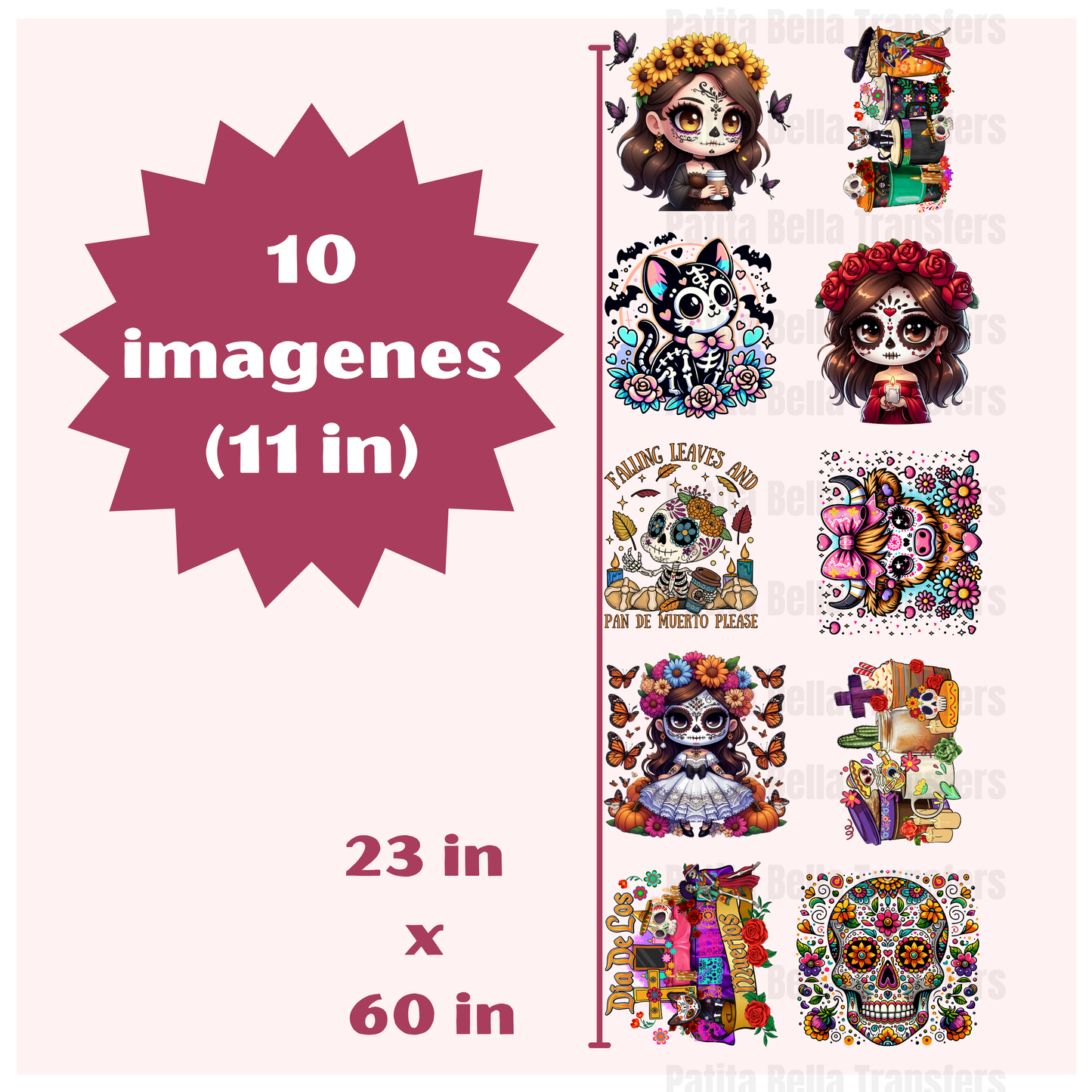 G7 Dia De Los Muertos Hot Peel DTF Gang Sheet