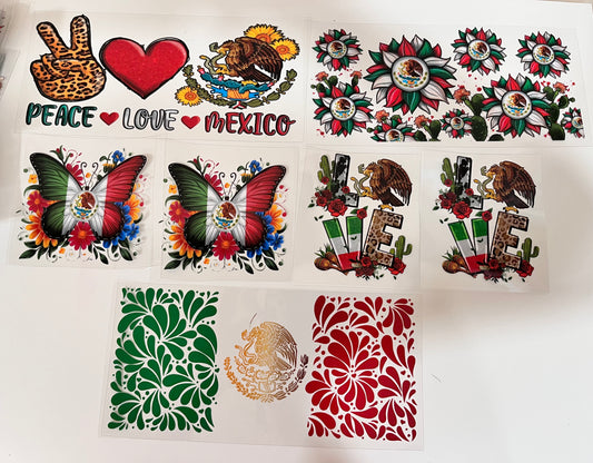 PU3 Paquete 5 pcs/uvdtf para vaso