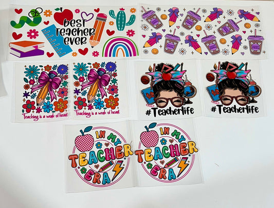 PU4 Paquete 5 pcs/uvdtf para vaso